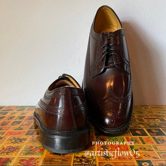 NEW! Stafford Mens Wingtip Oxford Leather Shoes - Picture 3 of 8